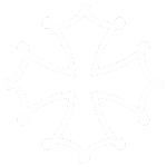 Croix occitane blanche